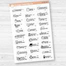 January Wacky Holidays Mini Script Planner Stickers | F17 | E-321