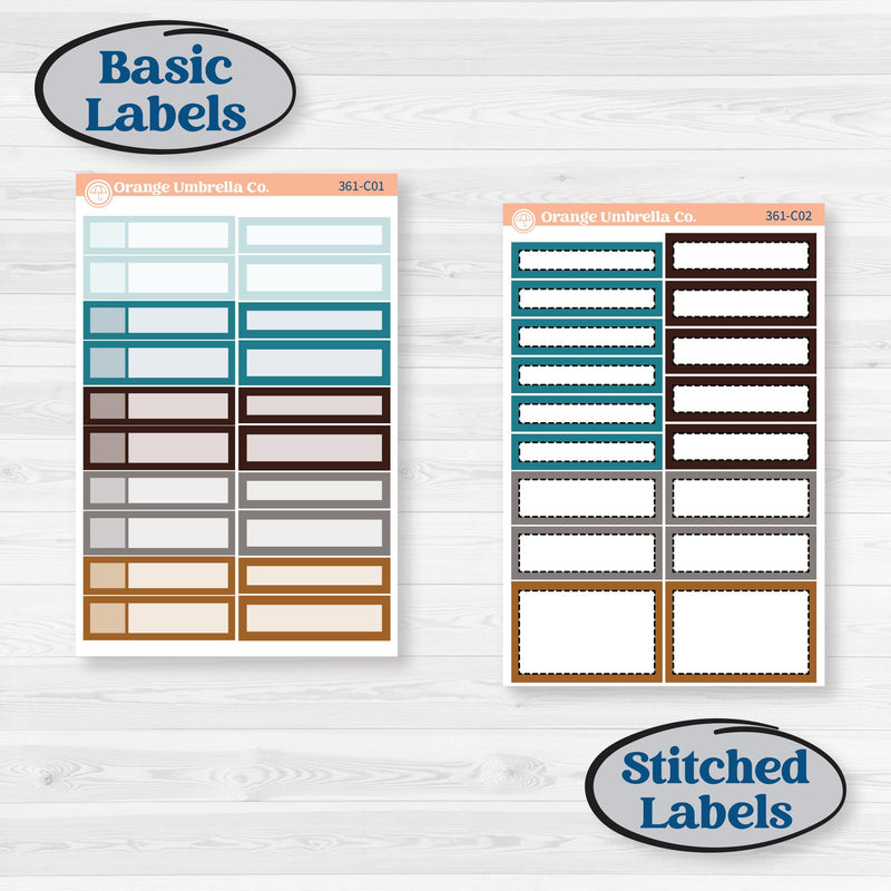 Winter Animal Kit | Weekly Add-On Labels Planner Kit Stickers | Woodland Charm | KIT-361-C