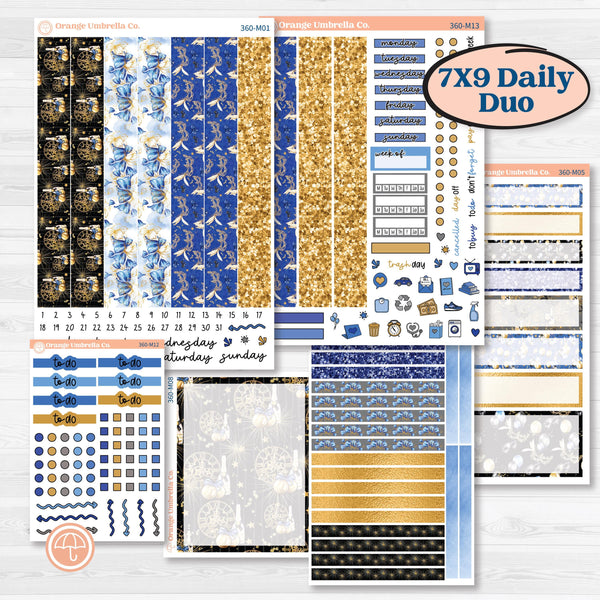 New Year’s Day | 7x9 Erin Condren Daily Duo Planner Kit Stickers | Pop Fizz Clink | KIT-360-M