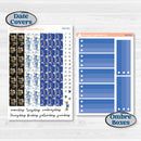 New Year’s Day | 7x9 Plum Daily Planner Kit Stickers | Pop Fizz Clink | KIT-360-P