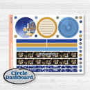 New Year’s Day | A5 Plum Monthly & Dashboard Planner Kit Stickers | Pop Fizz Clink | KIT-360-S