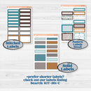 Winter Animal Kit | 7x9 Erin Condren Daily Duo Planner Kit Stickers | Woodland Charm | KIT-361-M