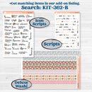 Winter Snowman Kit | Hobonichi Cousin Weekly & Daily Planner Kit Stickers | Frosted | KIT-362-E