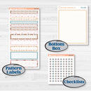 Winter Snowman Kit | 7x9 Compact Vertical Planner Kit Stickers | Frosted | KIT-362-H