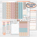 Winter Snowman Ki | 7x9 Erin Condren Daily Duo Planner Kit Stickers | Frosted | KIT-362-M
