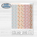 Winter Snowman Ki | 7x9 Erin Condren Daily Duo Planner Kit Stickers | Frosted | KIT-362-M