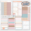 Winter Snowman Kit | 7x9 Plum Daily Planner Kit Stickers | Frosted | KIT-362-P