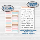Winter Snowman Kit | A5 Plum Monthly & Dashboard Planner Kit Stickers | Frosted | KIT-362-S