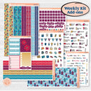 Winter Scene January Kit | Weekly Add-On Planner Kit Stickers | Snow Much Fun | KIT-363-B