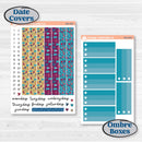 Winter Scene January Kit | A5 Plum Daily Planner Kit Stickers | Snow Much Fun | KIT-363-N