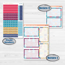 Winter Scene January Kit | 7x9 Plum Daily Planner Kit Stickers | Snow Much Fun | KIT-363-P