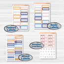 Folk Winter Animals | Hobonichi Cousin Weekly & Daily Planner Kit Stickers | Snow Globe | KIT-364-E