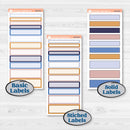 Folk Winter Animal | 7x9 Plum Daily Planner Kit Stickers | Snow Globe | KIT-364-P