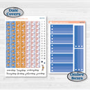 Folk Winter Animal | 7x9 Plum Daily Planner Kit Stickers | Snow Globe | KIT-364-P