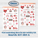 Valentine's Day Kit | Journaling Kit Planner Stickers | Special Delivery | KIT-365-D