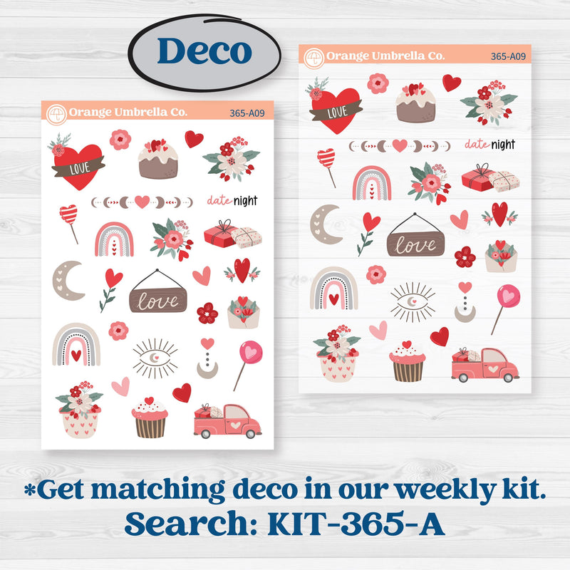 Valentine's Day Kit | Journaling Kit Planner Stickers | Special Delivery | KIT-365-D