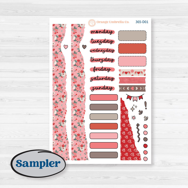 Valentine's Day Kit | Journaling Kit Planner Stickers | Special Delivery | KIT-365-D