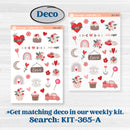 Valentine's Day Kit | Freestyle Kit Any Planner Kit Stickers | Special Delivery | KIT-365-K