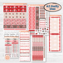 Valentine's Day Kit | A5 Daily Duo Planner Kit Stickers | Special Delivery | KIT-365-L