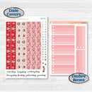 Valentine's Day Kit | 7x9 Plum Daily Planner Kit Stickers | Special Delivery | KIT-365-P