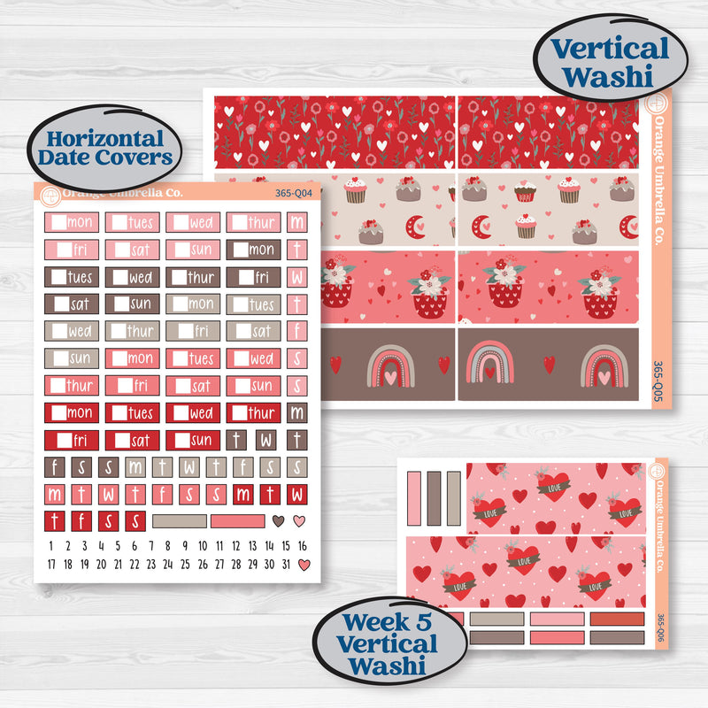 Valentine's Day Kit | Laurel Denise Standard Vertical & Horizontal Planner Kit Stickers | Special Delivery | KIT-365-Q