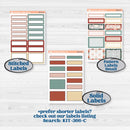 Red Floral Kit | A5 Plum Daily Planner Kit Stickers | Charming | KIT-366-N