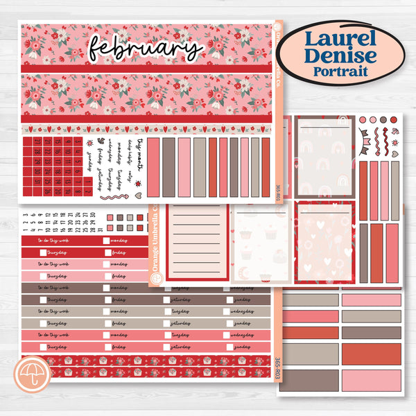 Valentine's Day Kit | Laurel Denise Portrait Planner Kit Stickers | Special Delivery | KIT-365-R