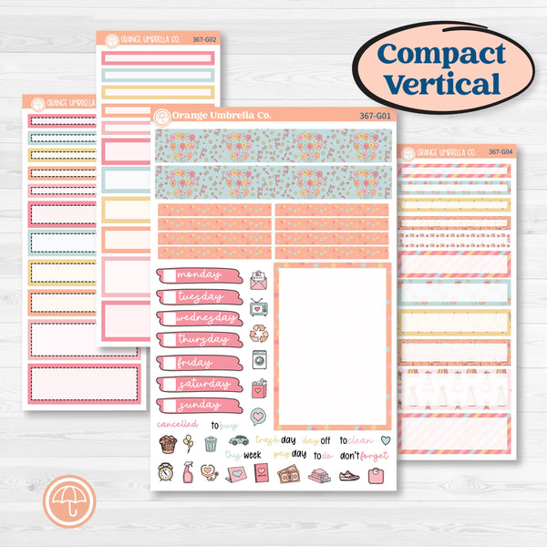 Birthday Planner Kit | A5 Compact Vertical Planner Kit Stickers for Erin Condren | Give Them Cake | KIT-367-G