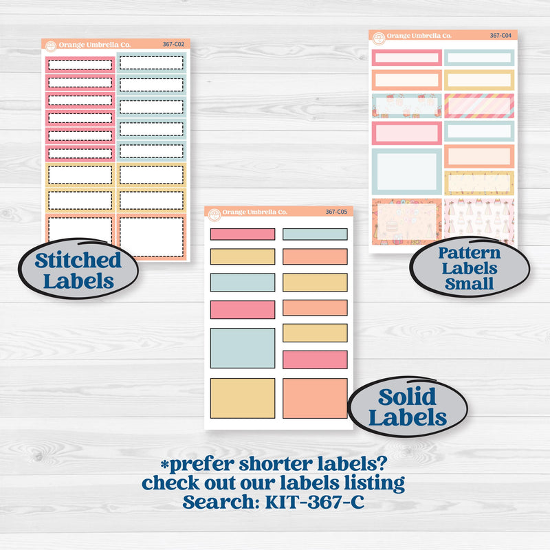 Birthday Planner Kit | 7x9 Erin Condren Daily Duo Planner Kit Stickers | Give Them Cake | KIT-367-M