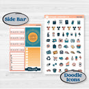 Celestial Star & Moon | Weekly Add-On Planner Kit Stickers | Daydream | KIT-368-B
