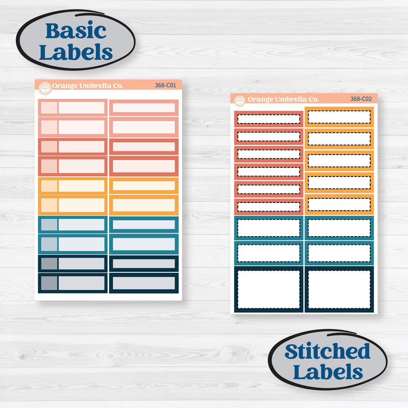 Celestial Star & Moon | Weekly Add-On Labels Planner Kit Stickers | Daydream | KIT-368-C