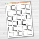 Hand-doodled Sticky Note Labels Planner Stickers | L-191