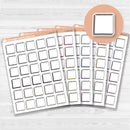 Hand-doodled Sticky Note Labels Planner Stickers | L-191