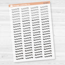 2025 Kit Pieces; Squiggle Arrows Planner Stickers | Clear Matte | B-148-CM