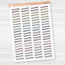 2025 Kit Pieces; Squiggle Arrows Planner Stickers | Clear Matte | B-148-CM