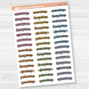 Journaling Date Cover Day Of the Week Hobonichi Planner Stickers | B-152