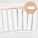 TV/Television Stitched Labels Planner Stickers | L-516