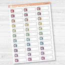 TV/Television Stitched Labels Planner Stickers | L-516