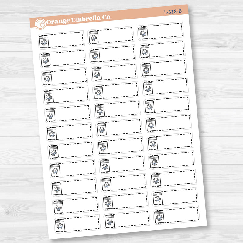 Laundry Stitched Labels Planner Stickers | L-518