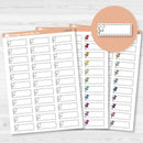 Thumbtack Important Stitched Labels Planner Stickers | L-519