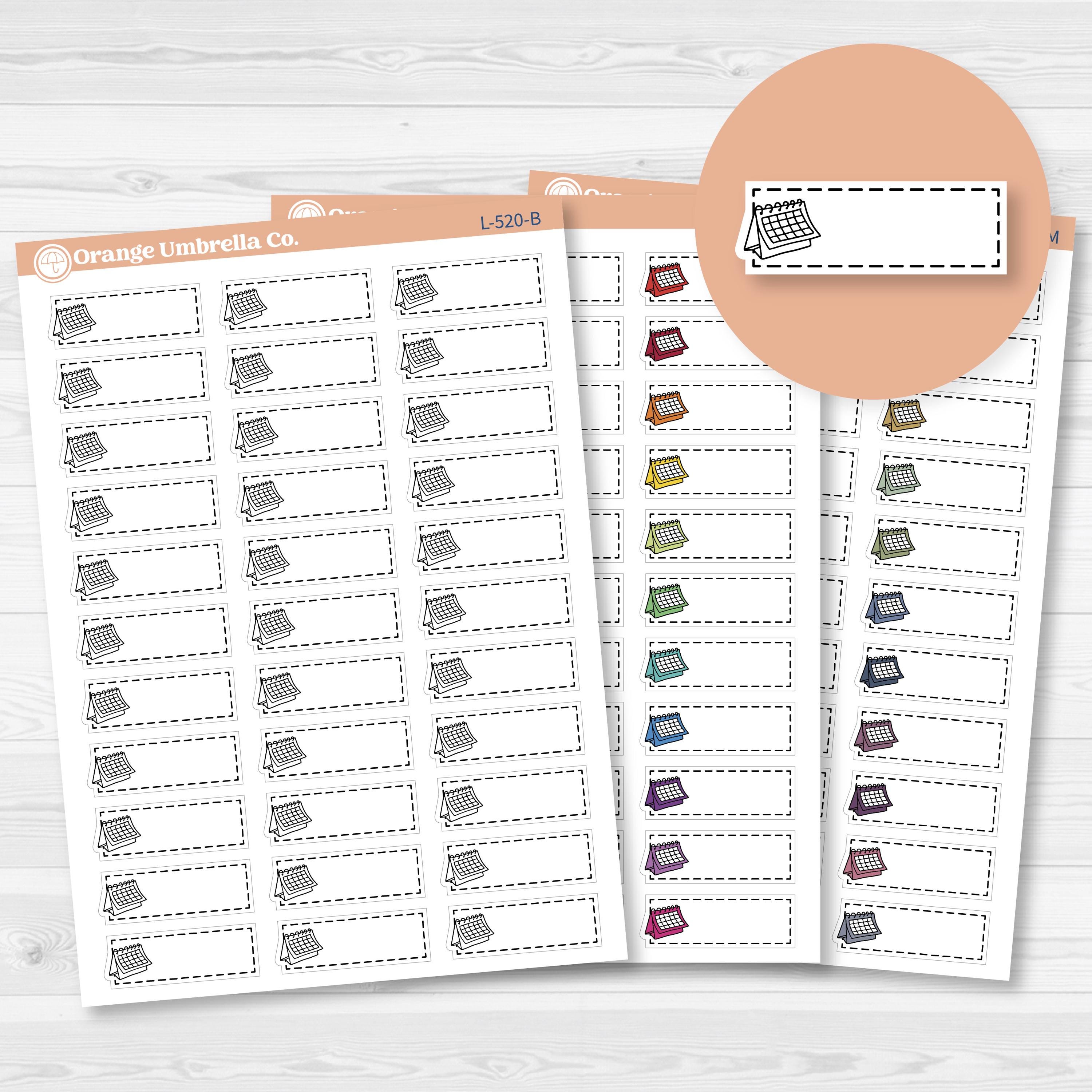 Appointment Stitched Labels Planner Stickers | L-520