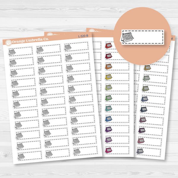 Appointment Stitched Labels Planner Stickers | L-520