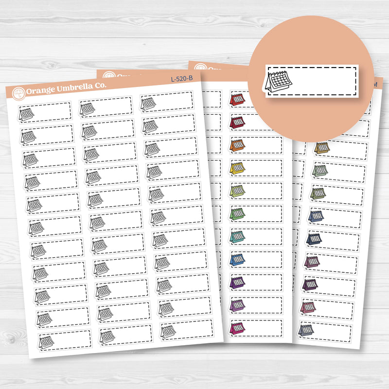 Appointment Stitched Labels Planner Stickers | L-520