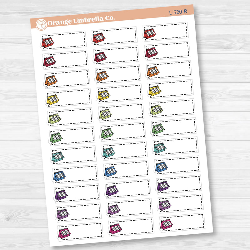 Appointment Stitched Labels Planner Stickers | L-520