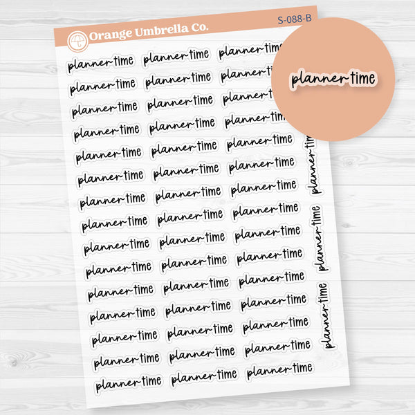 Planner Time Planner Stickers | F17 | Clear Matte | S-088-BCM