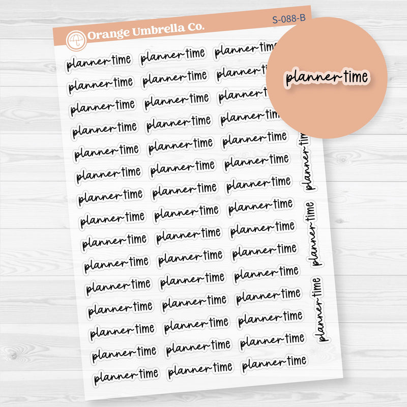 Planner Time Planner Stickers | F17 | Clear Matte | S-088-BCM