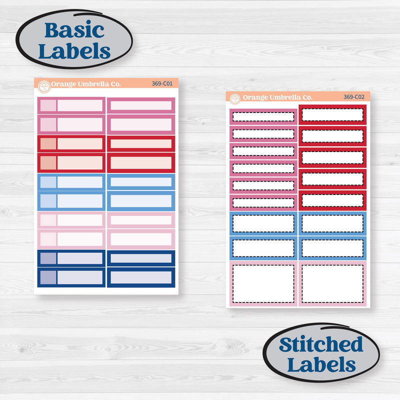 Valentine’s Day Heart Kit | Weekly Add-On Labels Planner Kit Stickers | Smitten | KIT-369-C