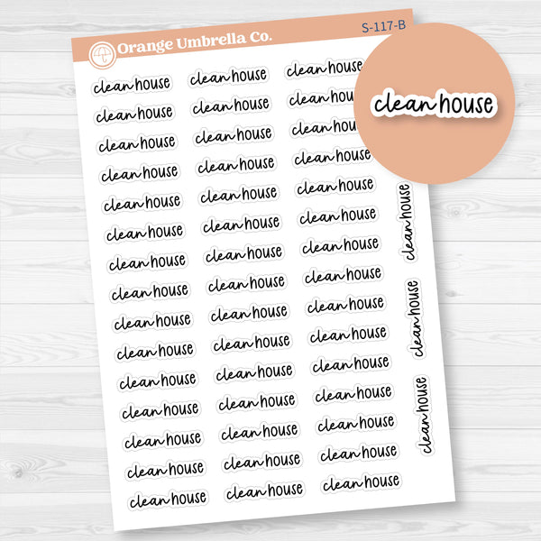 Clean House Planner Stickers | F17 | S-117-B