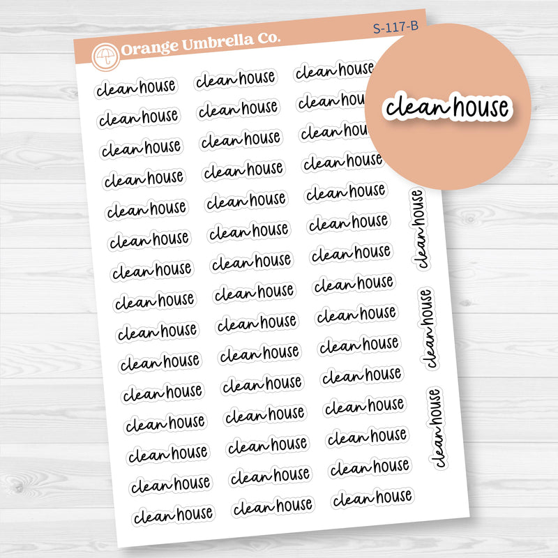 Clean House Planner Stickers | F17 | S-117-B