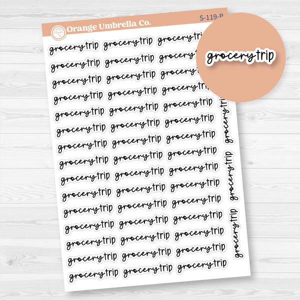 Grocery Trip Planner Stickers | F17 | S-119-B